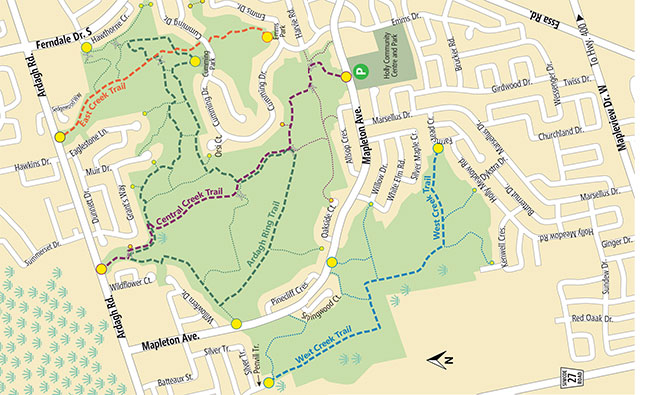 ardagh-map Illustration of Ardagh Bluffs trails map