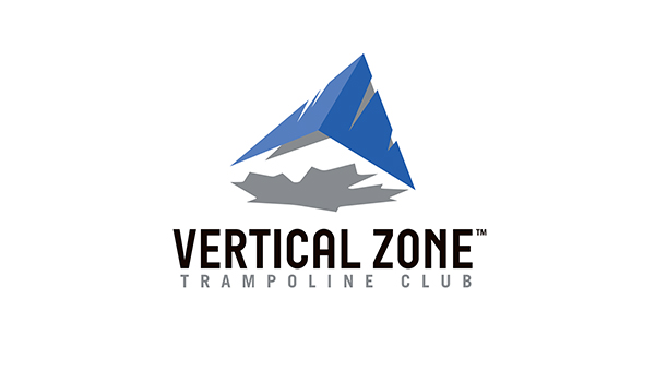 vertical zone trampoline club logo